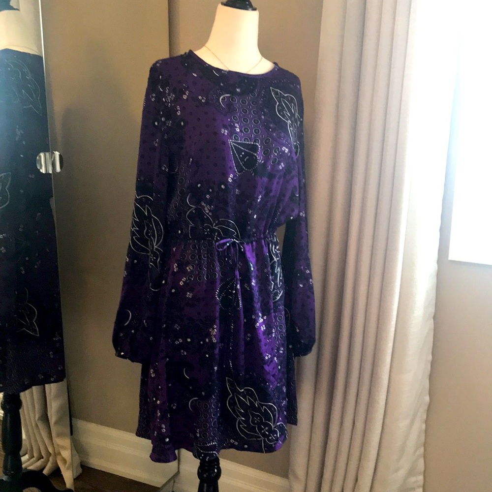 💜NEW MANGO Paisley Print Dress